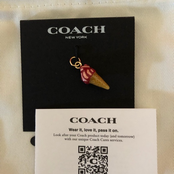 Nwt Coach Charm  Ice Cream Cone - Picture 4 of 6